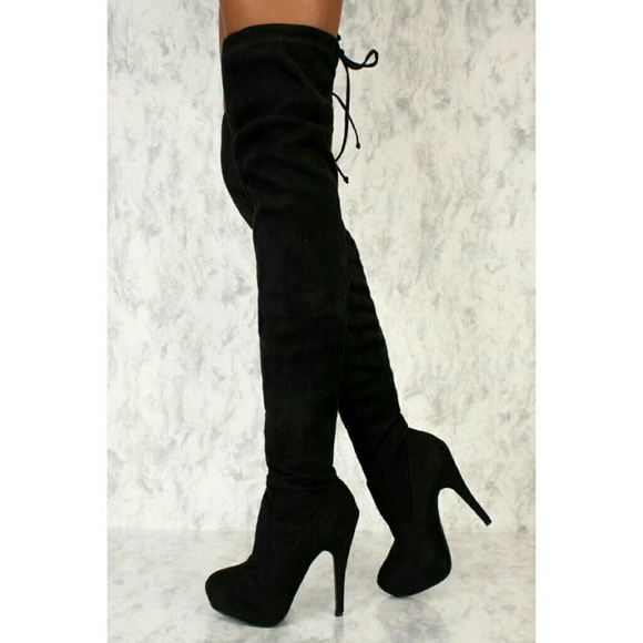 🔥FINAL SALE🔥sz.10 Thigh High Platform Boots - Picture 2 of 3